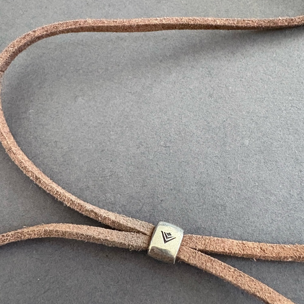 Silpada Brown and Brass Sedona Bohemian Charm Necklace on Cord - Picture 3 of 4